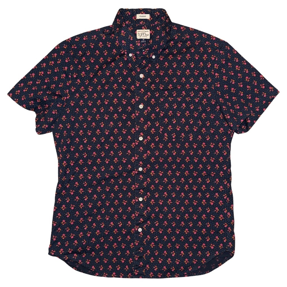J. Crew Secret Wash Shirting Floral Print - Classic Fit - Picture 4 of 9